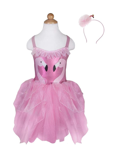 Fancy flamingo dress 5-6