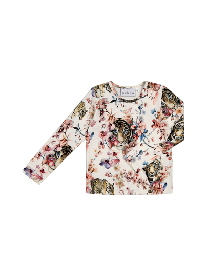 Basic print paita, tiger blossoms