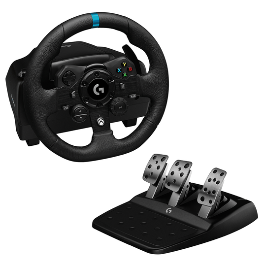 Logitech - G923 Racing Wheel and Pedals for Xbox One and PC