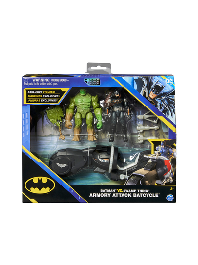Batman batcycle with 10 cm figures