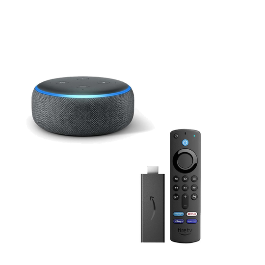 Amazon - Echo Dot 3 + Fire TV Stick BUNDLE