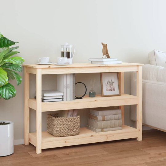 vidaXL Konsolipöytä 110x40x74 cm täysi mänty