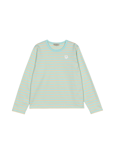 Tasaraita relaxed longsleeve -trikoopaita