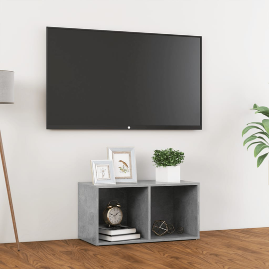 vidaXL TV-taso betoninharmaa 72x35x36,5 cm lastulevy
