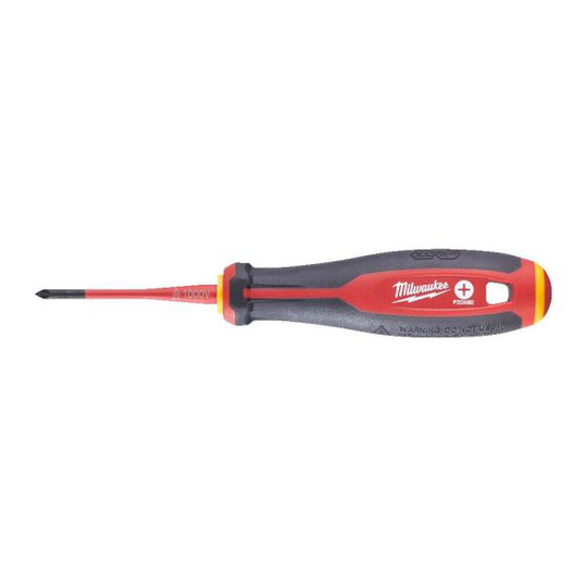 Milwaukee Tri-Lobe VDE Ruuvimeisseli kolmisivuinen pyörimistä estävä kahva PZ0 x 60 mm