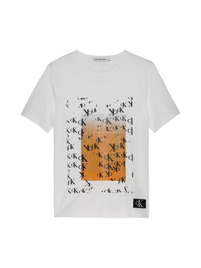 Graphic monogram flare -t-paita