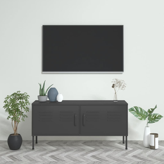 vidaXL TV-taso antrasiitti 105x35x50 cm teräs