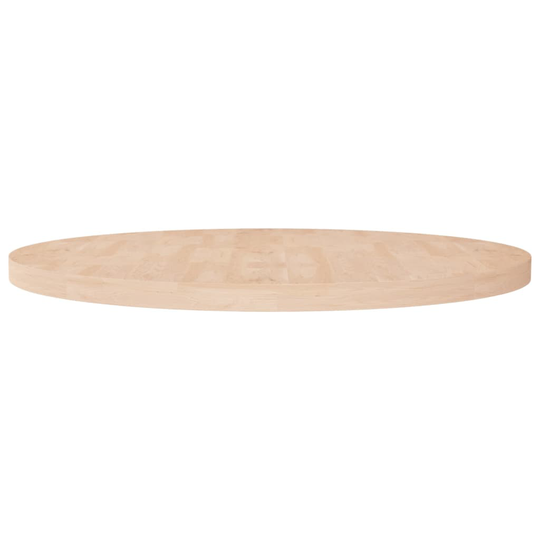 vidaXL Pyöreä pöytälevy Ø90x4 cm käsittelemätön täysi tammi