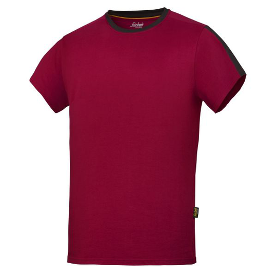 Snickers 2518 AllroundWork T-paita Punainen XS
