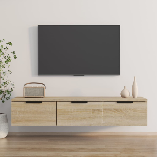 vidaXL Seinäkaappi Sonoma-tammi 102x30x20 cm tekninen puu