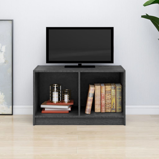 vidaXL TV-taso harmaa 70x33x42 cm täysi mänty