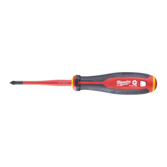 Milwaukee Tri-Lobe VDE Ruuvimeisseli kolmisivuinen pyörimistä estävä kahva PH/ L1 x 80 mm