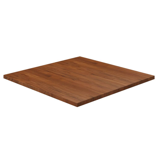 vidaXL Pöytälevy neliö tummanruskea 80x80x2,5 cm käsitelty tammi