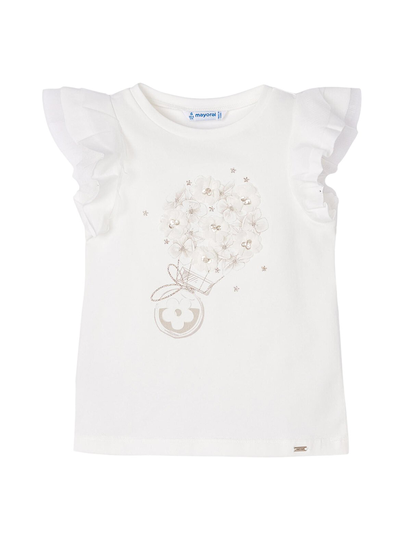 3d flowers balloon t-paita