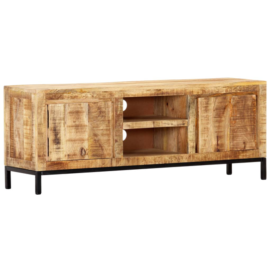 vidaXL TV-taso 118x30x45 cm täysi mangopuu