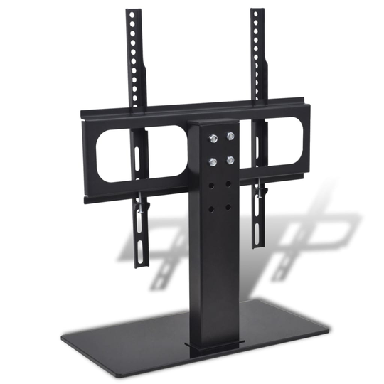 vidaXL TV-teline jalustalla rauta musta 23"-55"