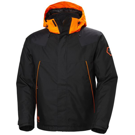 Helly Hansen Workwear Chelsea Evolution 71340-950 Takki Musta, irrotettava huppu S