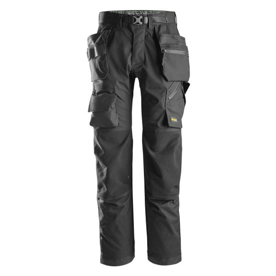 Snickers 6923 FlexiWork Lattia-asentajan housut musta 158