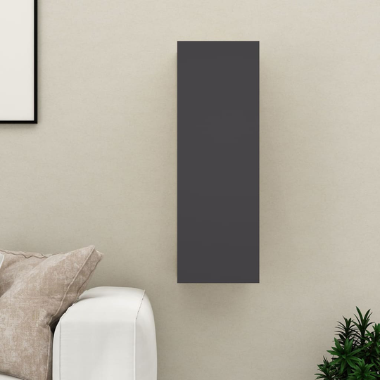 vidaXL TV-taso harmaa 30,5x30x90 cm lastulevy