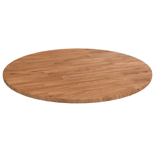 vidaXL Pyöreä pöytälevy vaaleanruskea Ø 60x1,5 cm käsitelty tammi