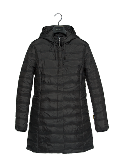 Daisy black hupullinen tikattu takki