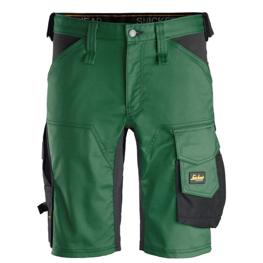 Snickers 6143 AllroundWork Shortsit metsänvihreä/musta 44