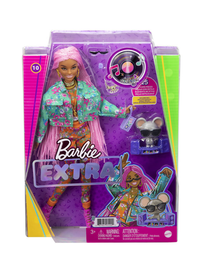 Barbie extra doll pink braids