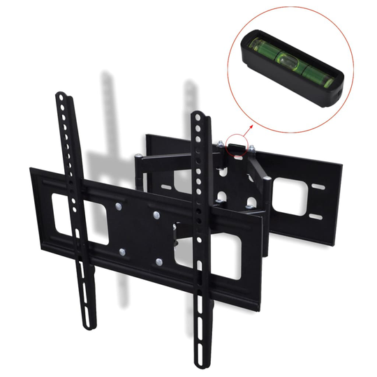 vidaXL Kaksivarsinen Kääntyvä ja Kallistuva TV Seinäteline 3D 32"-55"