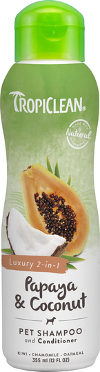 Tropiclean - papaya&coconut shampoo - 355ml (719.2106)