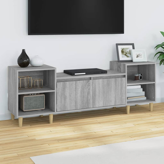 vidaXL TV-taso harmaa Sonoma 160x35x55 cm tekninen puu