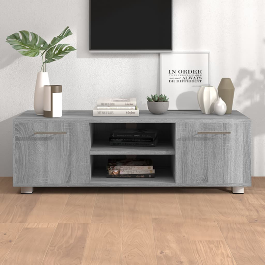 vidaXL TV-taso harmaa Sonoma 110x40x35 cm tekninen puu
