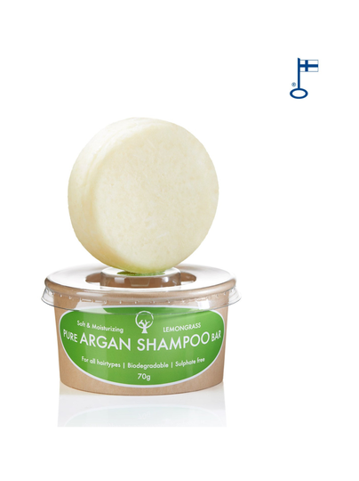 Kosteuttava argan shampoopala, sitruunaruoho 70 g