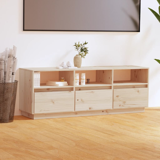 vidaXL TV-taso 140x37x50 cm täysi mänty