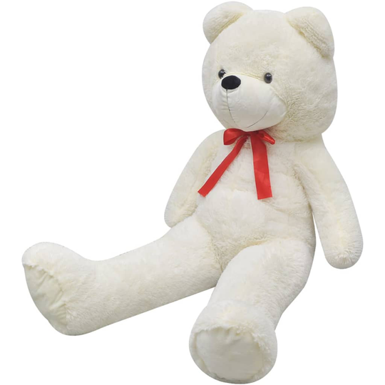 vidaXL XXL Nalle pehmolelu 85 cm valkoinen