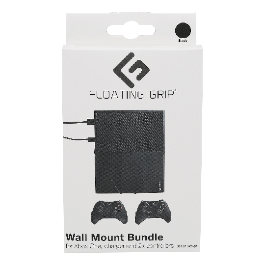 Floating Grip Xbox One and Controller Wall Mounts - Bundle (Black)