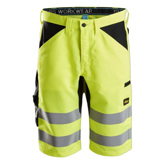 Snickers 6132 Shortsit huomioväri, keltainen/musta C44
