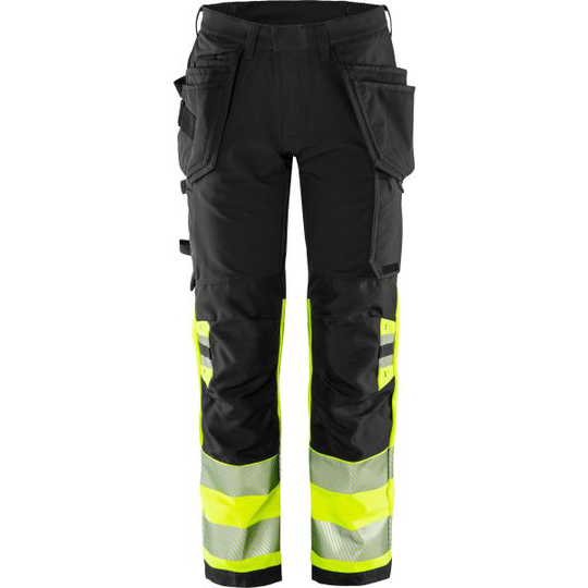 Fristads 2643 GSTP Työhousut musta/huomiokeltainen C62