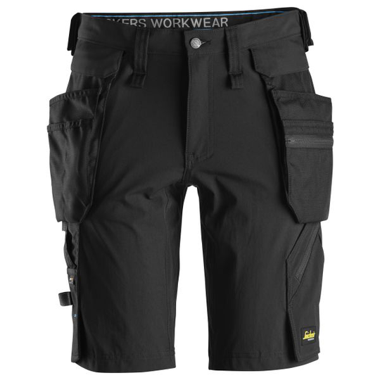 Snickers 6108 LiteWork Shortsit musta C44