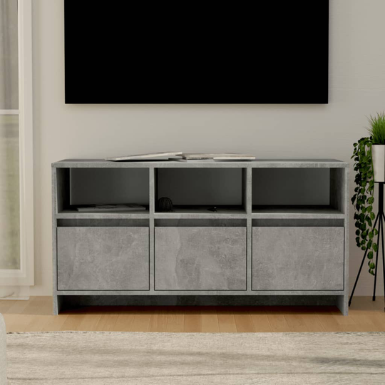 vidaXL TV-taso betoninharmaa 102x37,5x52,5 cm lastulevy