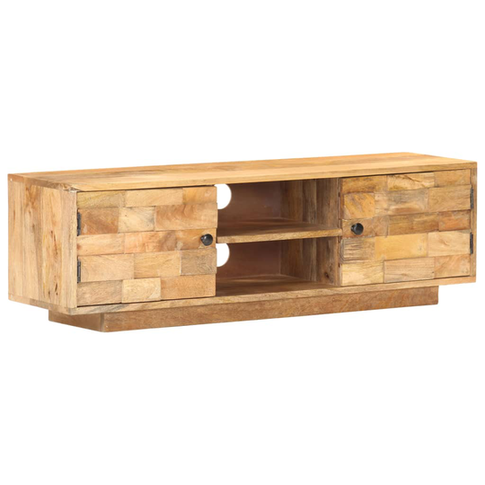 vidaXL TV-taso 116x30x35 cm täysi mangopuu