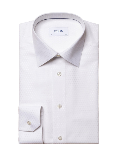 Slim fit pin-dot evening jacquard -kauluspaita