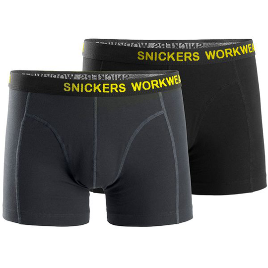 Snickers 9436 Alushousut musta/harmaa, 2 kpl/pakkaus XS