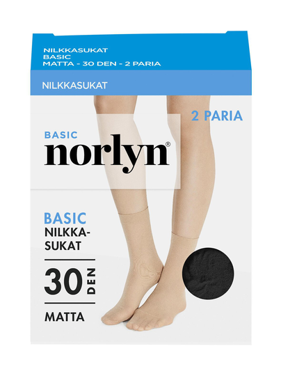 Basic 30 den -nilkkasukat 2-pack