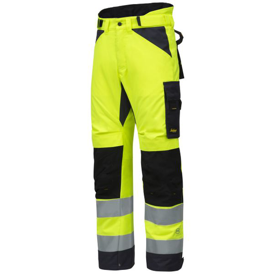 Snickers 6639 AllroundWork Talvihousut huomiotakki, keltainen XS