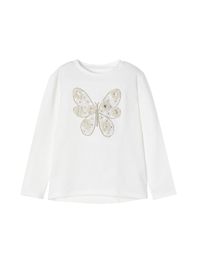 3d flower butterfly -paita