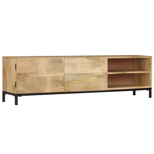 vidaXL TV-taso 145x30x41 cm kiinteä mangopuu