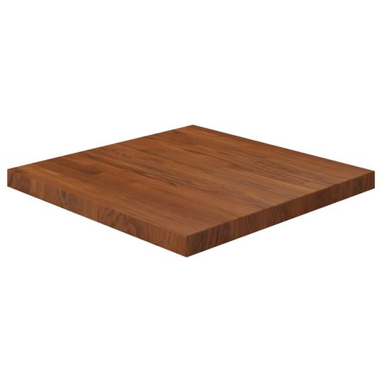 vidaXL Pöytälevy neliö tummanruskea 60x60x4 cm käsitelty täysi tammi