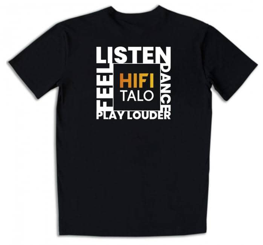 Hifitalo listen T-paita (koko XS)