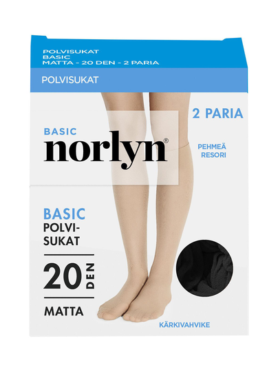 Basic 20 den -polvisukat 2-pack