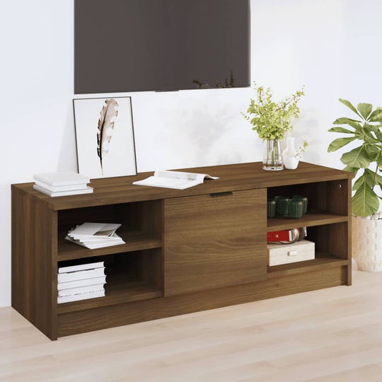 vidaXL TV-taso ruskea tammi 102x35,5x36,5 cm tekninen puu